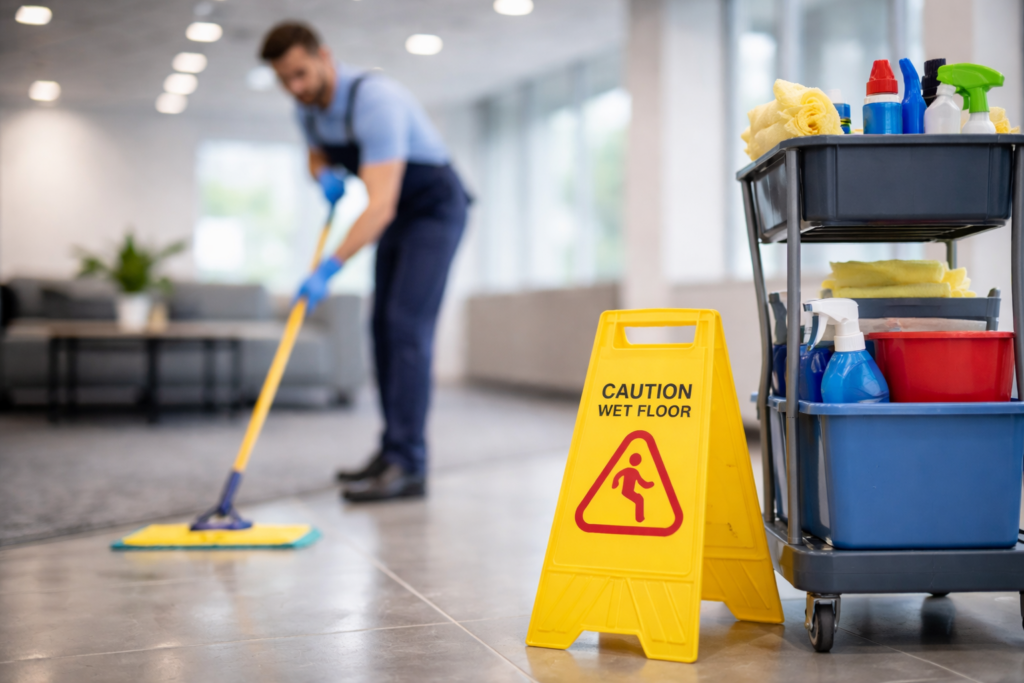 Werbung für Gebäudereinigung und reinigungsfirmen